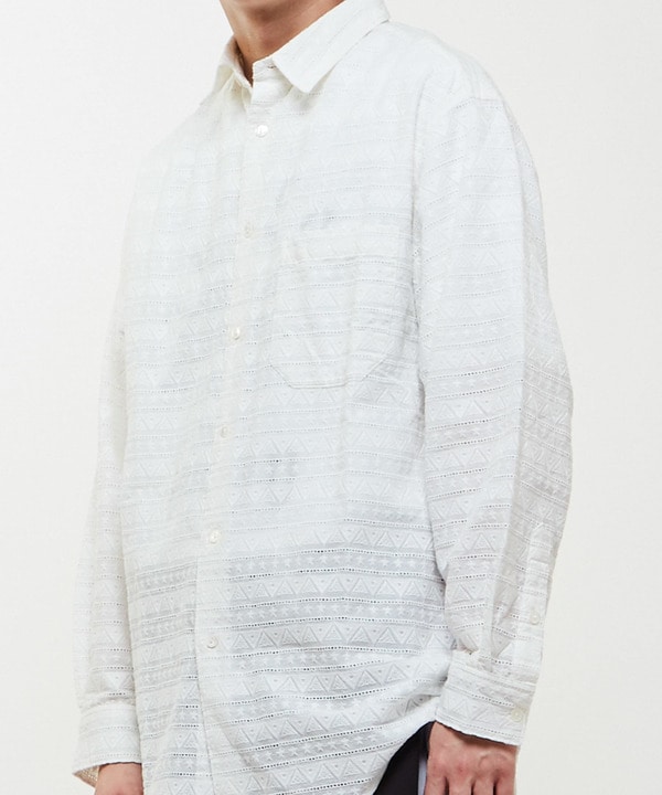 SCALLOPED EMBROIDERY SHIRTS 詳細画像 1