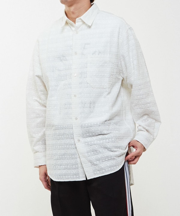 SCALLOPED EMBROIDERY SHIRTS 詳細画像 2