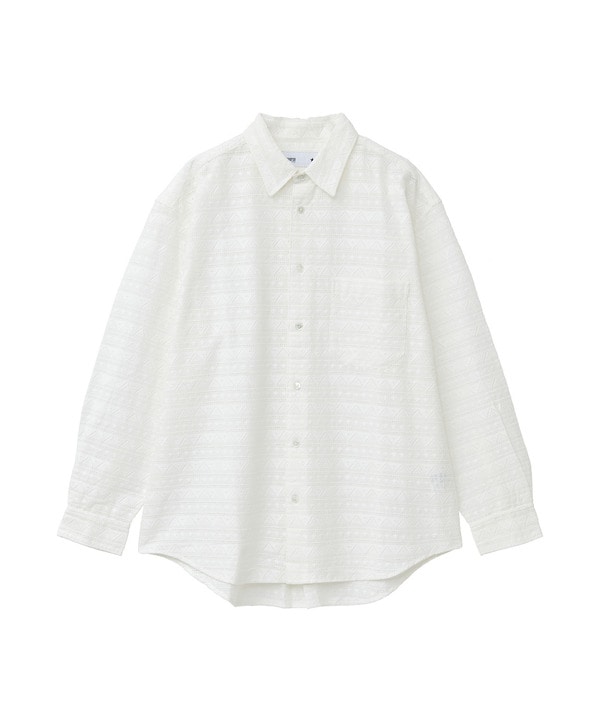 SCALLOPED EMBROIDERY SHIRTS 詳細画像 ホワイト 1