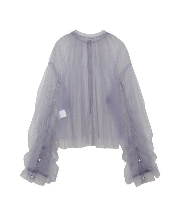 【HL】2WAY TULLE GATHERED BLOUSE 詳細画像 10