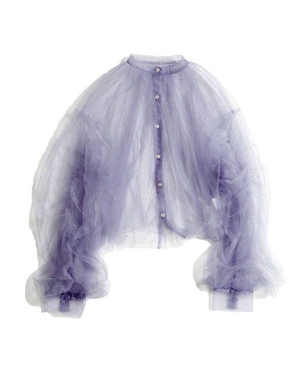 【HL】2WAY TULLE GATHERED BLOUSE 詳細画像 6