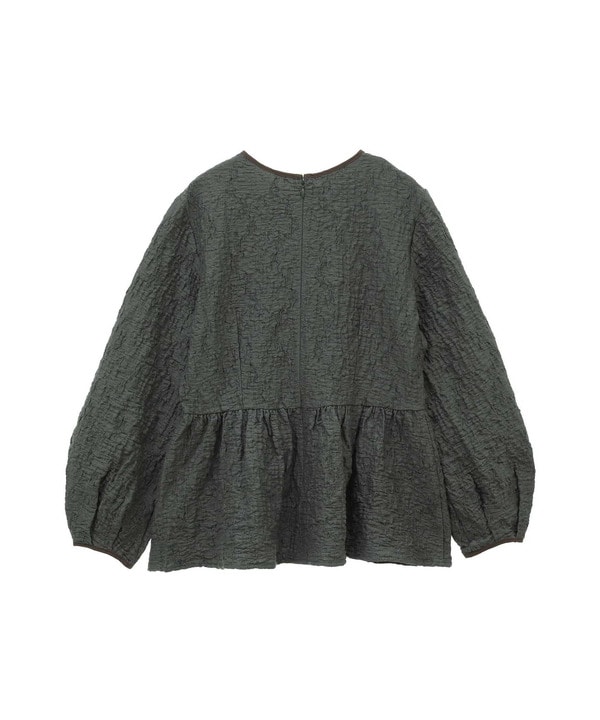 JACQUARD PEPLUM BLOUSE 詳細画像 8