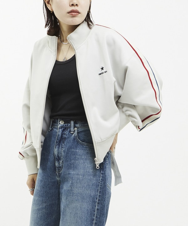 LINE LOOSE SHORT TRACK JACKET(WOMEN'S) 詳細画像 ライトグレー 1