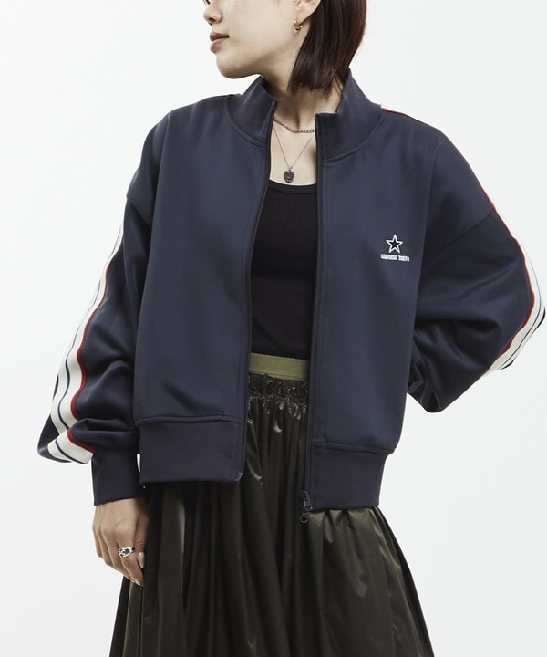 LINE LOOSE SHORT TRACK JACKET(WOMEN'S) 詳細画像 チャコールグレー 1