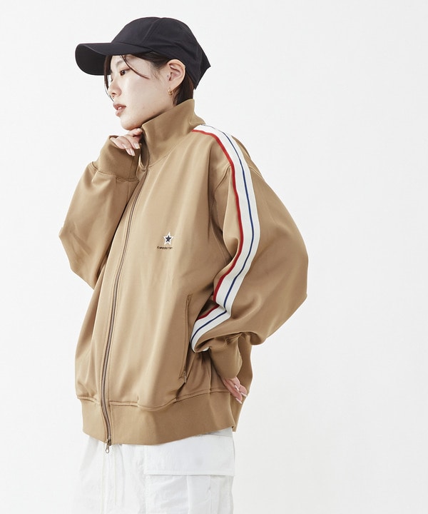 LINE LOOSE TRACK JACKET(UNISEX) 詳細画像 ベージュ 1