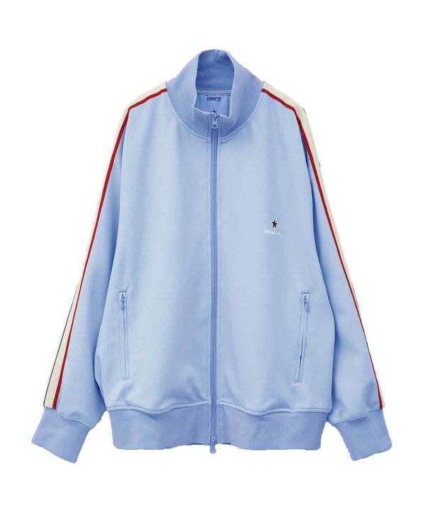 LINE LOOSE TRACK JACKET(UNISEX) 詳細画像 サックスブルー 1