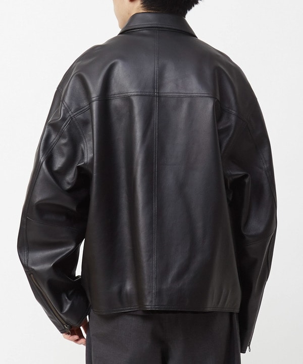 SHEEP LEATHER ZIP BLOUSON 詳細画像 3