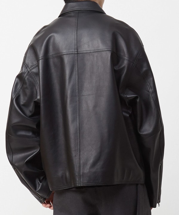 SHEEP LEATHER ZIP BLOUSON 詳細画像 4