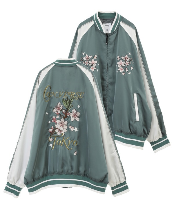 【復刻】SATIN OVERSIZE SOUVENIR JACKET 詳細画像 グリーン系その他2 1