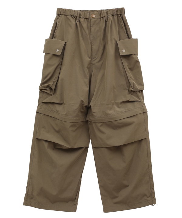 2WAY DETACHABLE MILITARY WIDE CARGO PANTS 詳細画像 カーキ 1