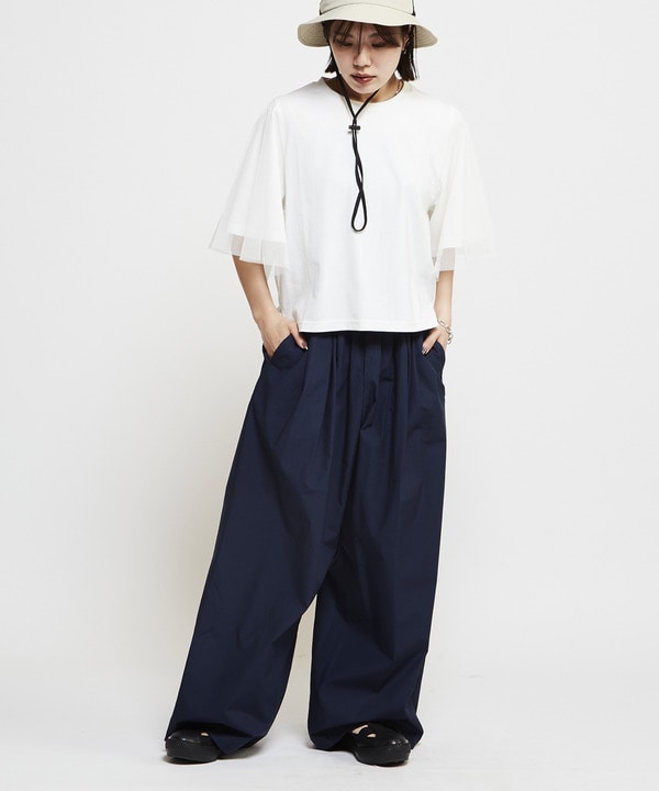 GATHER WIDE FLARE PANTS 詳細画像 10
