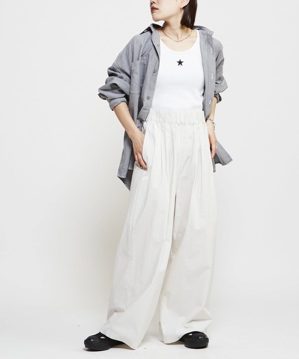 GATHER WIDE FLARE PANTS 詳細画像 7