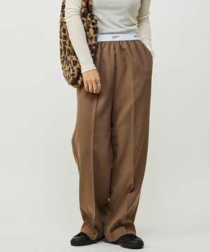 WAIST LOGO SLACKS PANTS