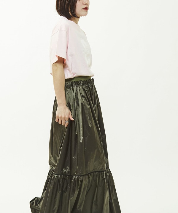 GATHER PIPING FLARE SKIRT 詳細画像 7
