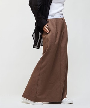 WAIST LOGO NARROW SKIRT