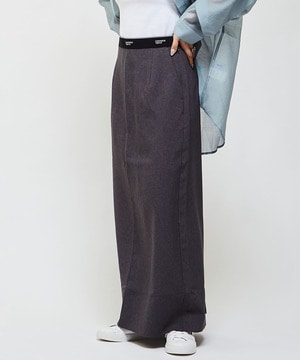 WAIST LOGO NARROW SKIRT