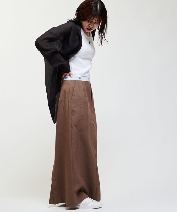 WAIST LOGO NARROW SKIRT 詳細画像 4