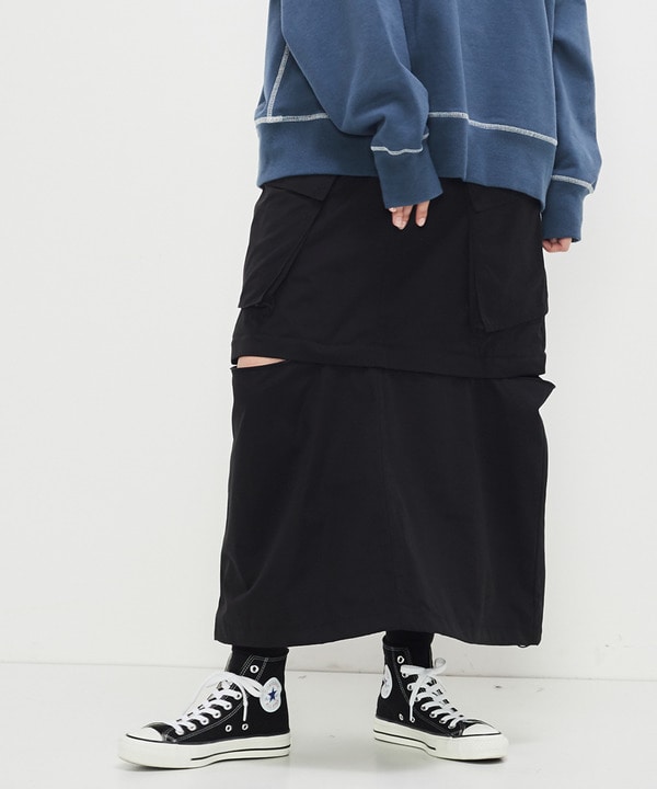 2WAY DETACHABLE MILITARY CARGO SKIRT 詳細画像 4