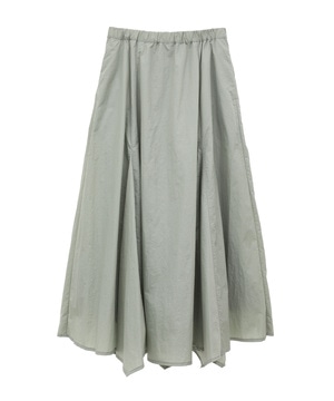 NYLON SATIN FLARE SKIRT