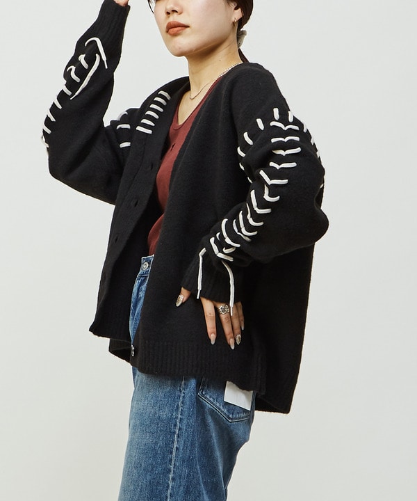 BLANKET STITCH KNIT CARDIGAN 詳細画像 12