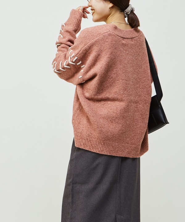 BLANKET STITCH KNIT CARDIGAN 詳細画像 20