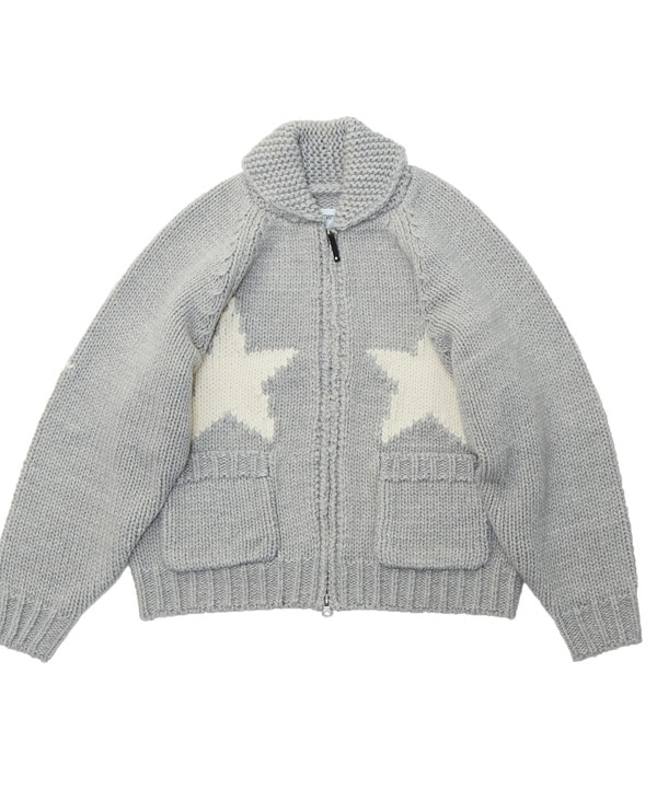 STAR★ LOWGAGE COWICHAN SWEATER 詳細画像 杢グレー 1