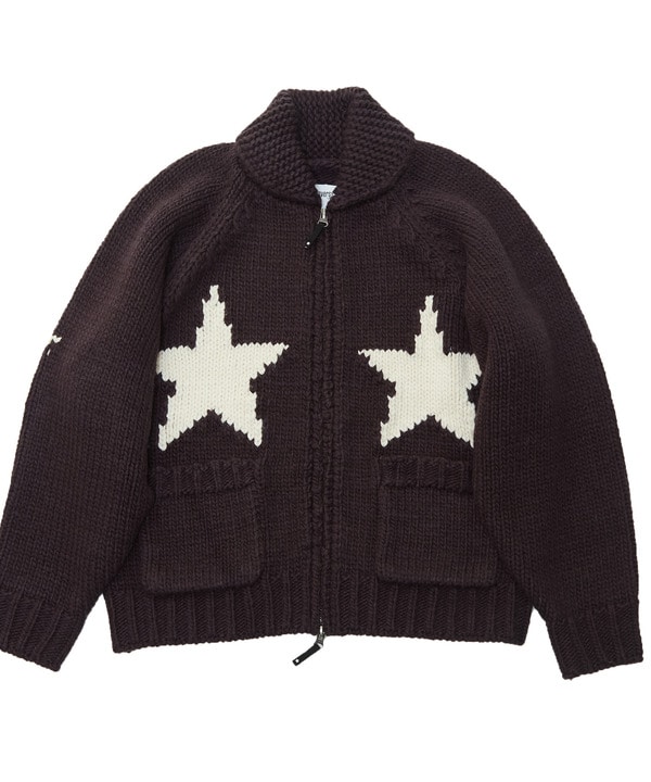 STAR★ LOWGAGE COWICHAN SWEATER 詳細画像 ブラック 1