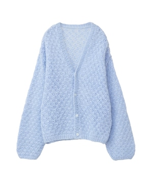 OPEN WORK STAR★ HAND MADE KNIT CARDIGAN