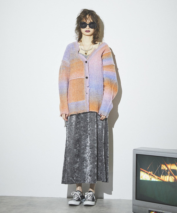 【HL】GRADATION MOHAIR KNIT CARDIGAN 詳細画像 2