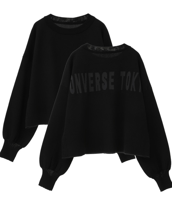 BACK LOGO KNIT PULLOVER 詳細画像 ブラック 1