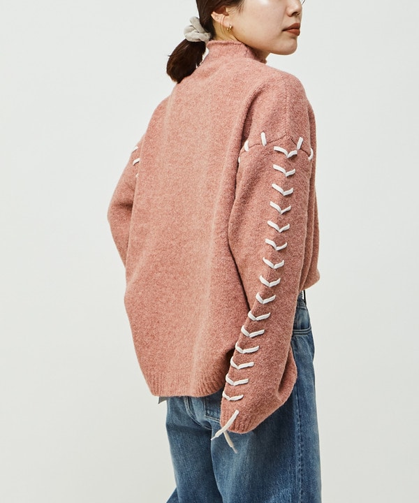 BLANKET STITCH HIGHNECK KNIT 詳細画像 3