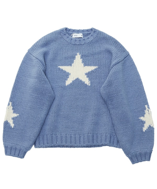 STAR★ LOWGAGE PULLOVER KNIT 詳細画像 ブルー 1