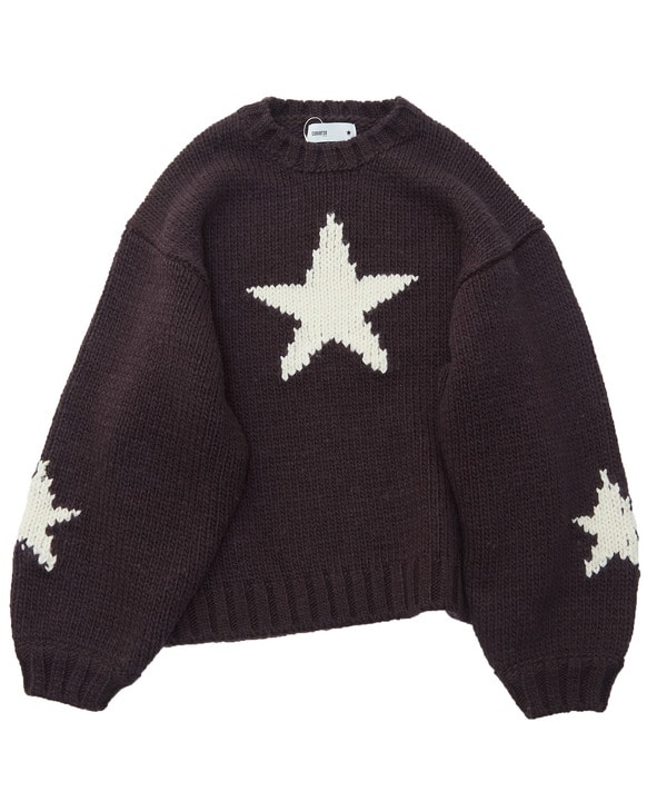 STAR★ LOWGAGE PULLOVER KNIT 詳細画像 ブラック 1