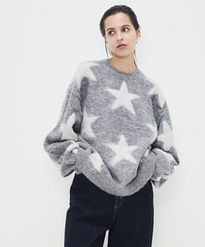 STAR★ SHAGGY PULLOVER KNIT