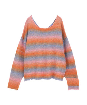 【HL】2WAY GRADATION MOHAIR KNIT