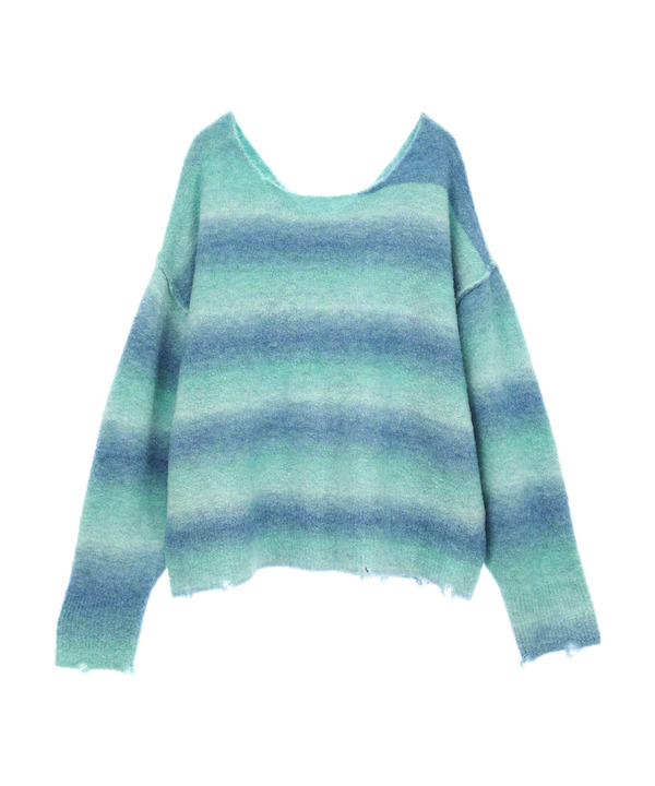 【HL】2WAY GRADATION MOHAIR KNIT 詳細画像 3