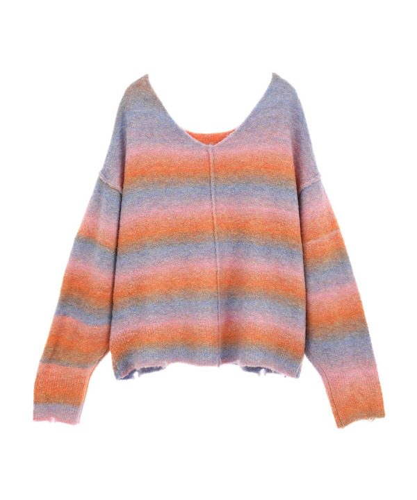 【HL】2WAY GRADATION MOHAIR KNIT 詳細画像 4