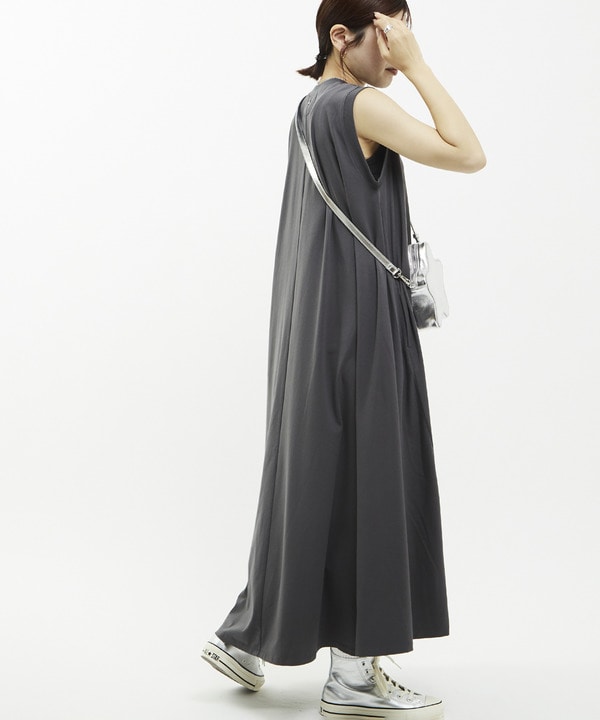 SLEEVELESS VOLUME DRESS 詳細画像 チャコールグレー 1