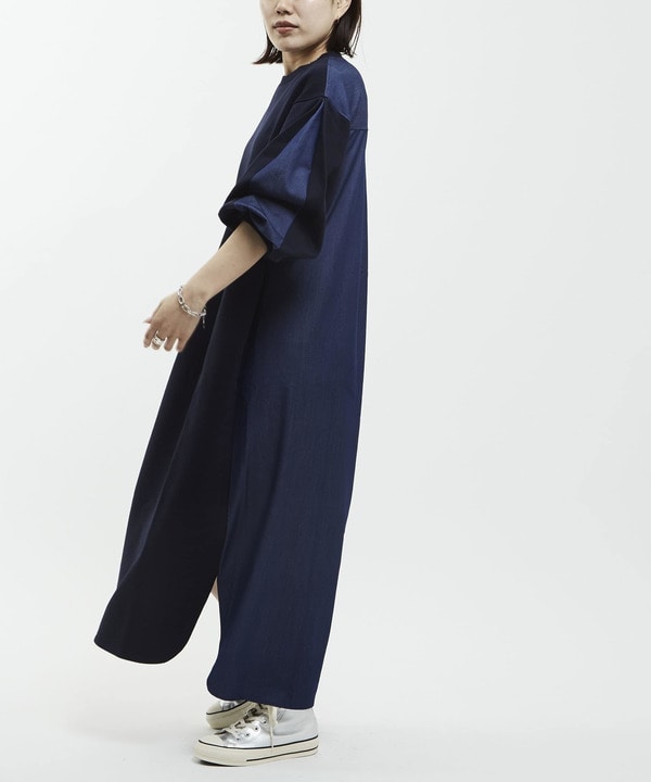 DENIM DOCKING SWEAT DRESS 詳細画像 8