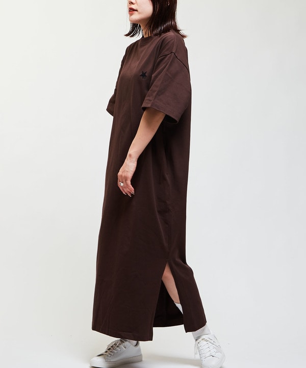 BACK LOGO HALFSLEEVE BOXY DRESS 詳細画像 11