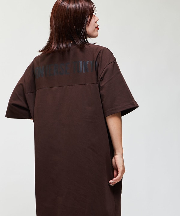 BACK LOGO HALFSLEEVE BOXY DRESS 詳細画像 12