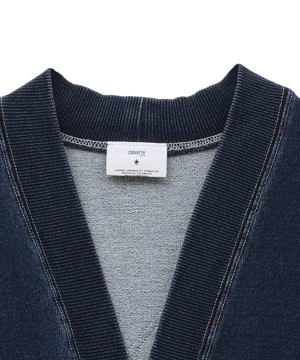 BACK STAR★ PATCH INDIGO SWEAT CARDIGAN 詳細画像 1