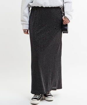 GLITTER RIB NARROW SKIRT