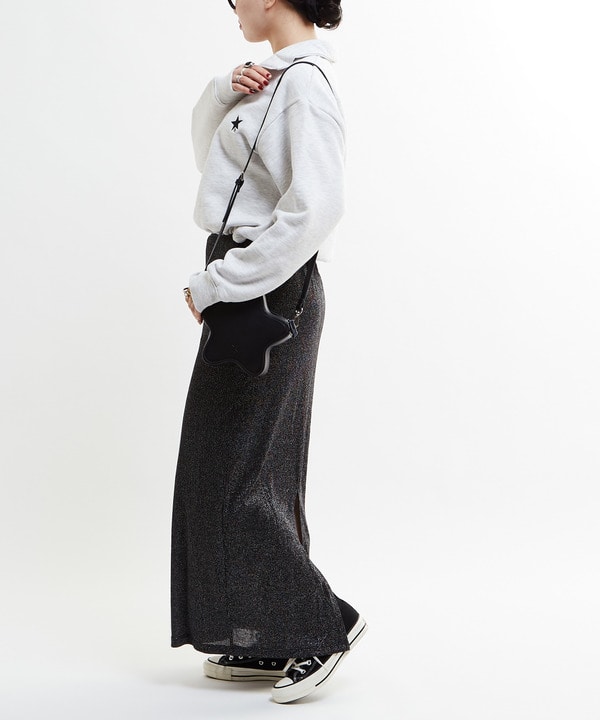 GLITTER RIB NARROW SKIRT 詳細画像 2