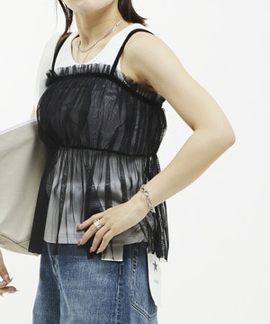 TULLE GATHER CAMISOLE