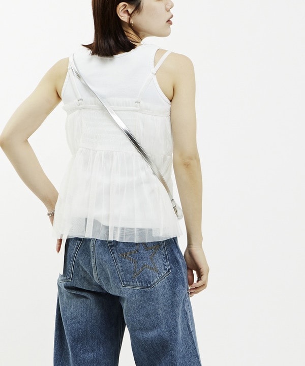 TULLE GATHER CAMISOLE 詳細画像 2