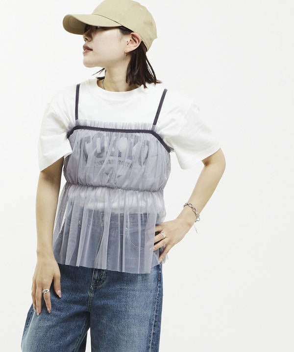 TULLE GATHER CAMISOLE 詳細画像 6