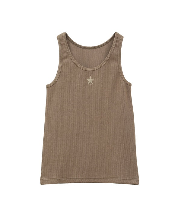 STAR★ ONEPOINT RIB TANK TOP 詳細画像 ベージュ 1