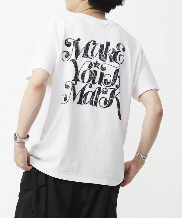 【MAKE YOUR MARK】PIGMENT DYE BACK PRINT TEE 詳細画像 6