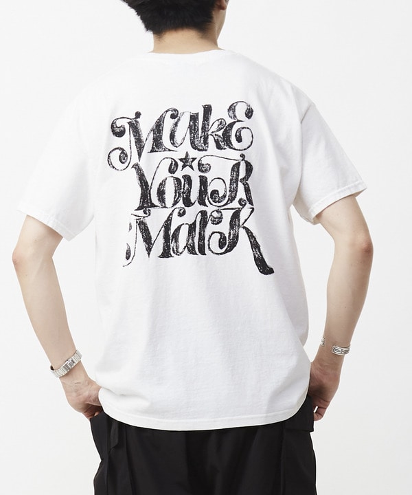 【MAKE YOUR MARK】PIGMENT DYE BACK PRINT TEE 詳細画像 7